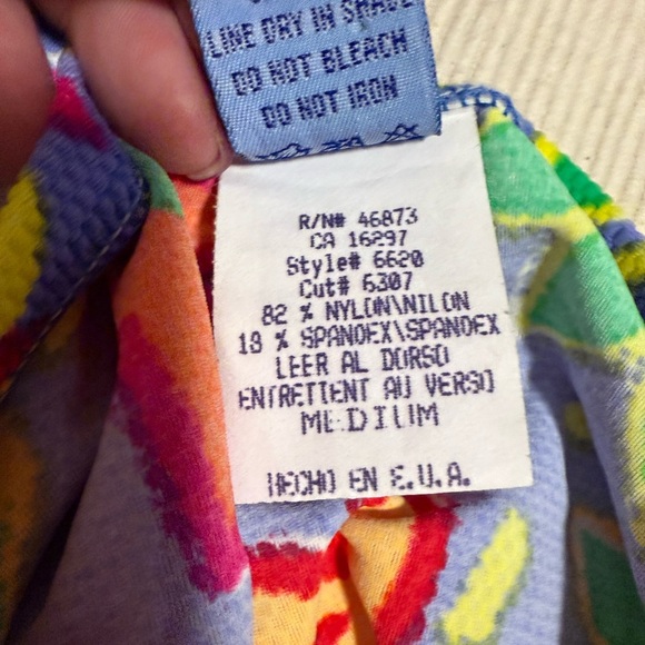 Red and Purple One Piece Swimsuit with Cover up Skirt - Picture 10 of 11